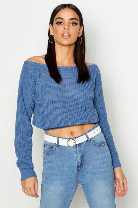 Pullover Stile Pescatore Con Scollo A Barchetta