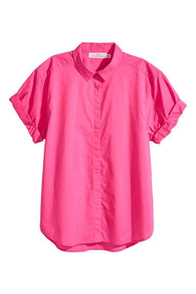 H & M - Camicia A Maniche Corte - Rosa