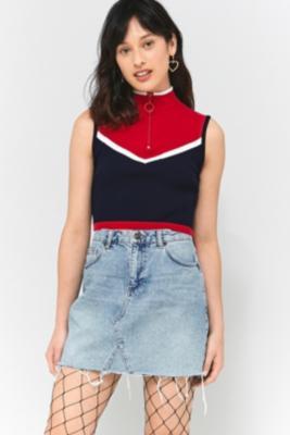 Urban Outfitters Sleeveless Zip-up Tank Top - Womens S