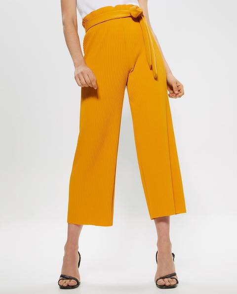 Sfera - Pantalón Plisado De Mujer Con Lazada