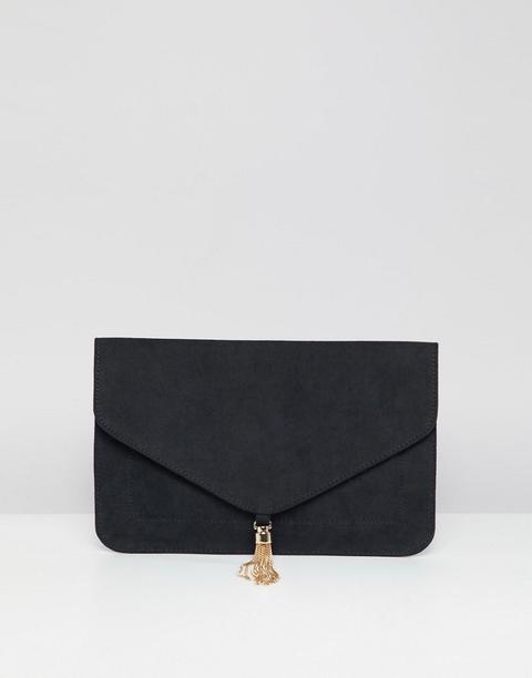 Asos Design - Pochette Con Nappe - Nero