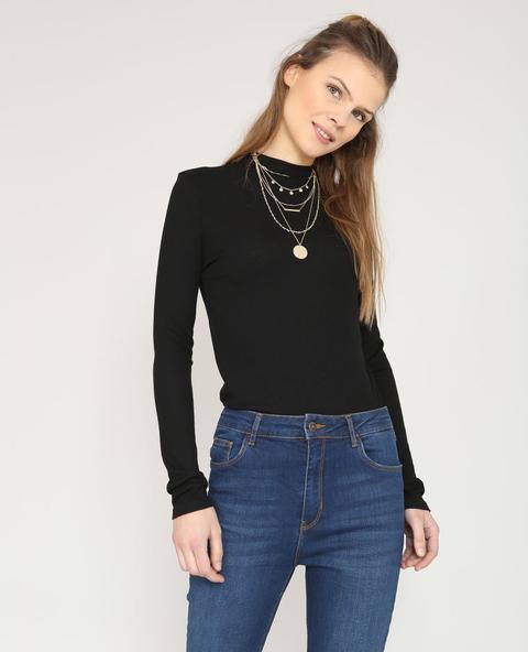 T-shirt In Maglia A Coste
