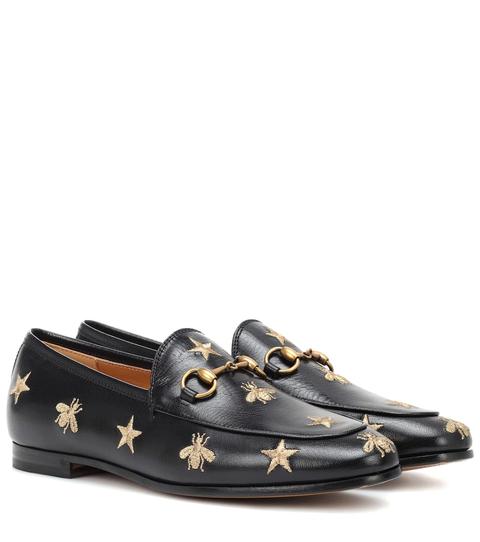 Jordaan Embroidered Leather Loafers
