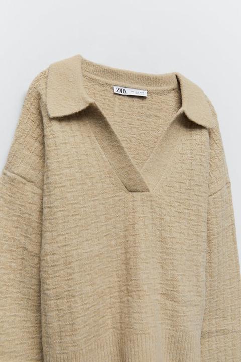 turtleneck puff sleeve sweater