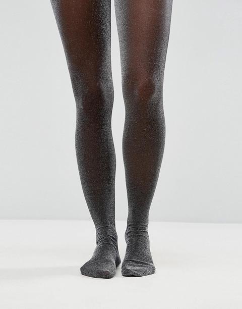 Monki Silver Glitter Tights