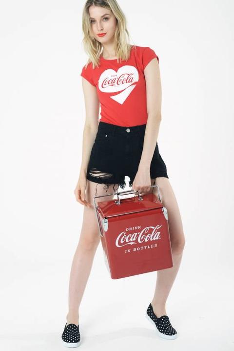 T-shirt Cuore "coca-cola"