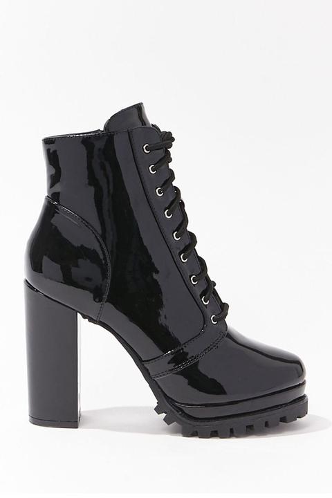 forever 21 patent leather boots