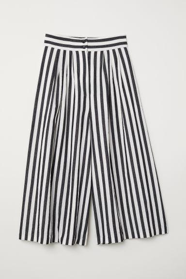 H & M - Pantaloni Ampi - Bianco