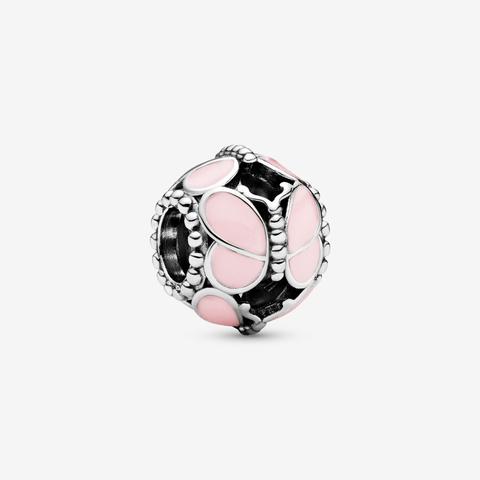 Pandora Charm En Plata De Ley Mariposas Rosas