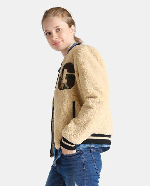 Green Coast - Cazadora Bomber De Mujer De Borreguito