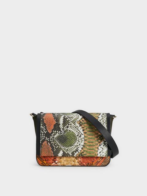 Bandolera Estampado Efecto Serpiente