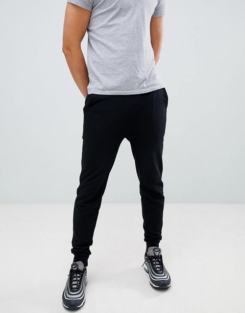 Joggers Ajustados En Negro De Asos Design