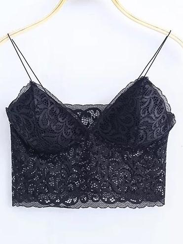 Camisole Negro De Encaje