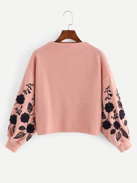 Maglia Maniche Ricamate