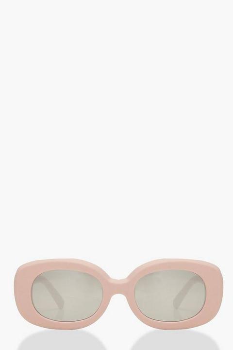 Womens Pink Skinny Square Sunglasses - One Size, Pink