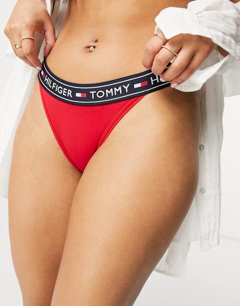 Braguitas De Bikini Rojas Authentic De Tommy Hilfiger-rojo