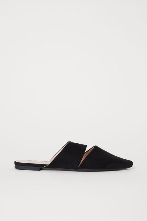 H & M - Sandali Slip-on - Nero