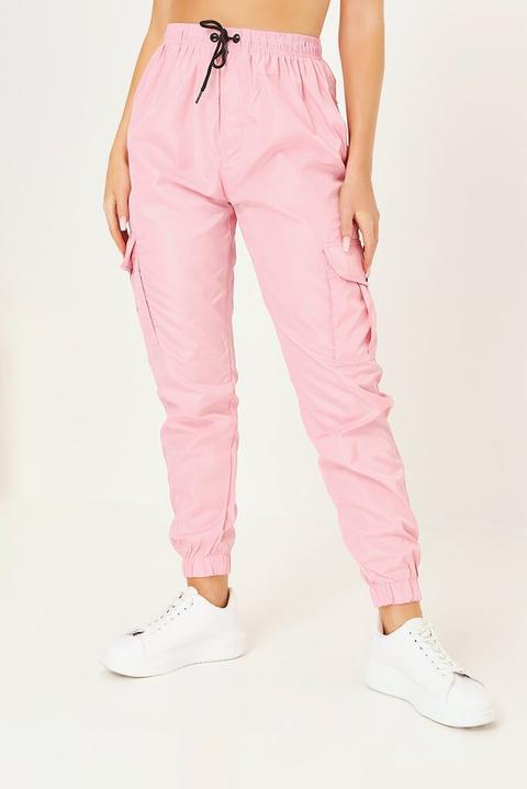 light pink cargo trousers