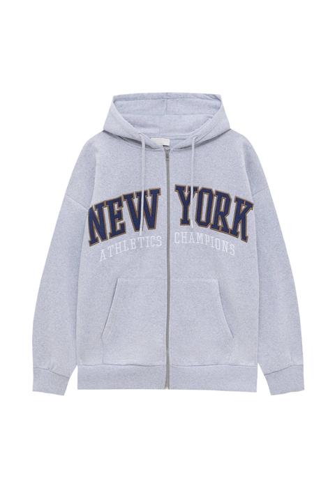 Sudadera Oversize Bordado New York