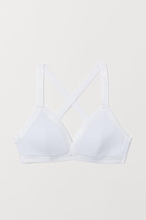 Triangel-bikinitop - White - Damen