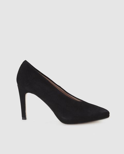 Zapatos De Salón De Mujer De Piel En Negro