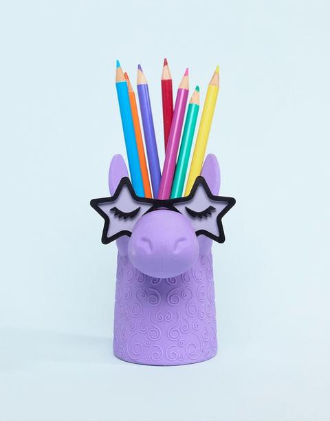 Bote Para Lápices Con Diseño De Llama De Npw