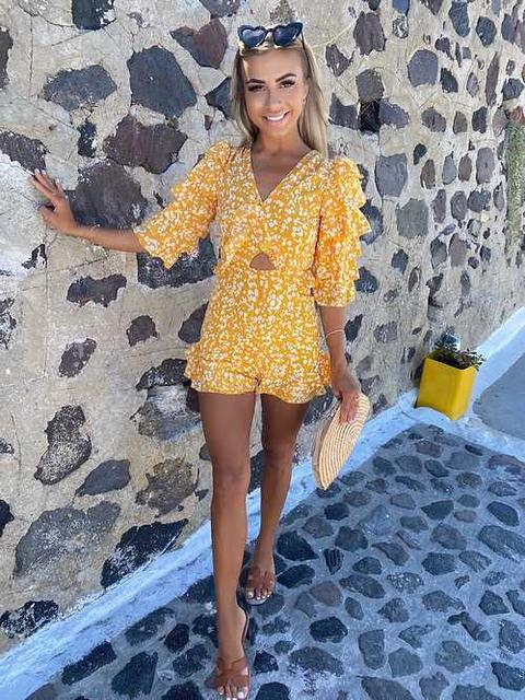 Lillie Playsuit - Yellow