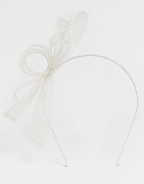 cream fascinator headband