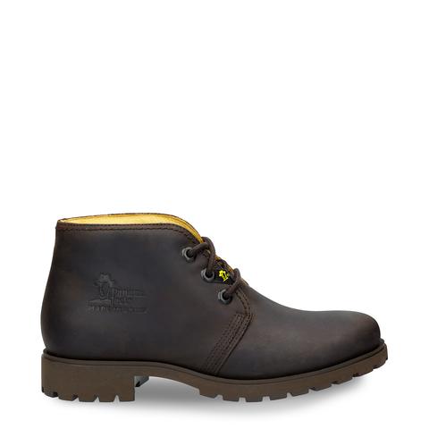 Botines Icono De Piel Marrón Con Forro De Piel