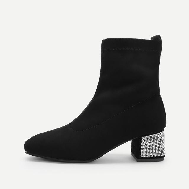 Botas De Ante Con Tacón Grueso from SheIn on 21 Buttons