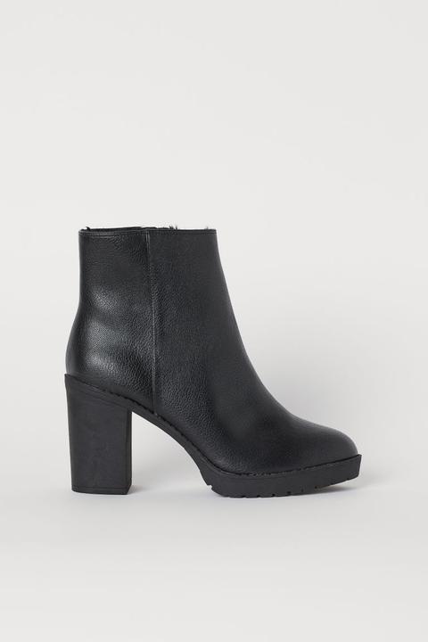 Warm-lined Boots - Black