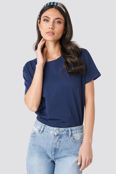 Basic Oversized Tee Blau