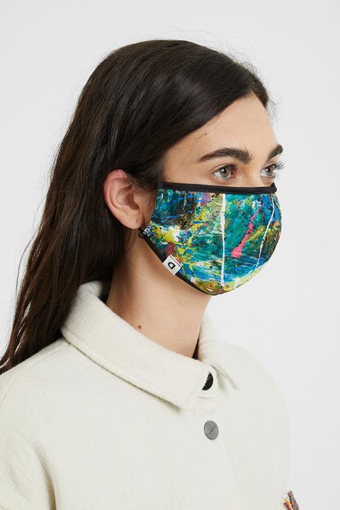 Mascarilla Efecto Acuarela + Funda