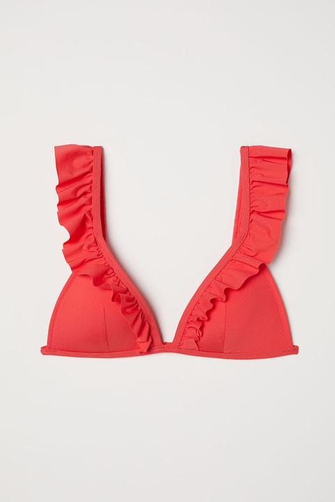 Top De Bikini Con Relleno - Rojo