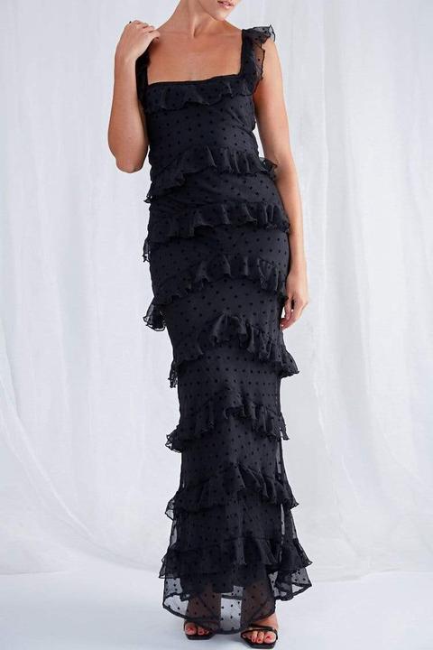 Cecile Ruffle Maxi Dress