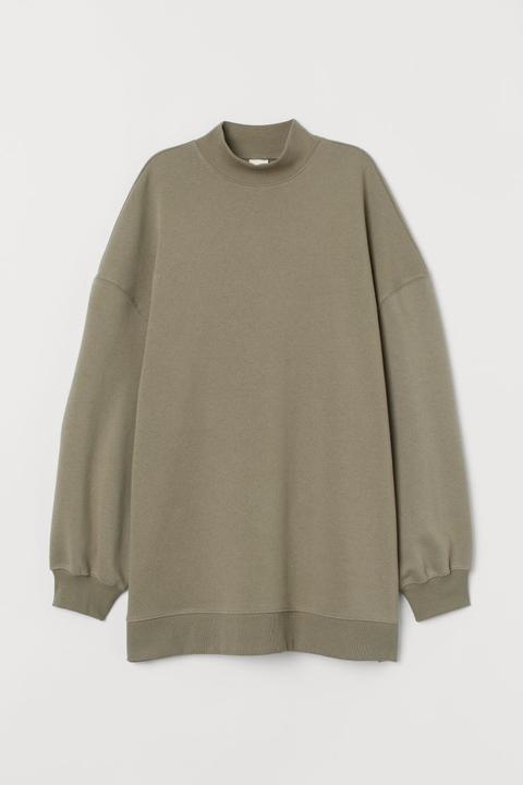 H & M - Oversized Sweatshirt - Green