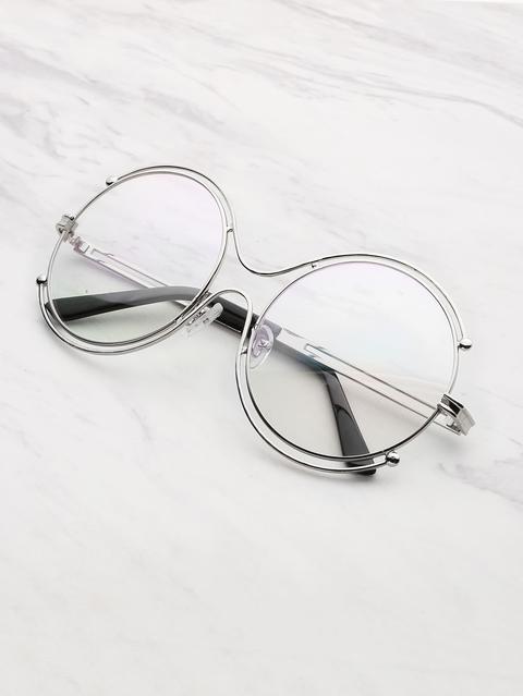 Double Frame Round Lens Glasses