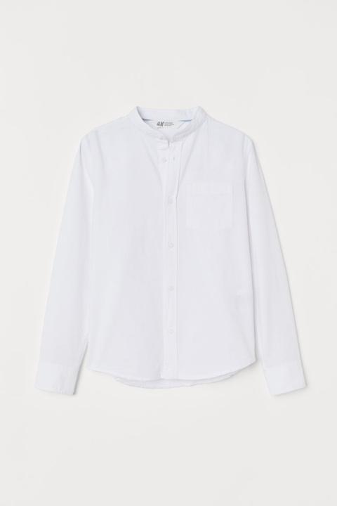 Grandad Shirt - White