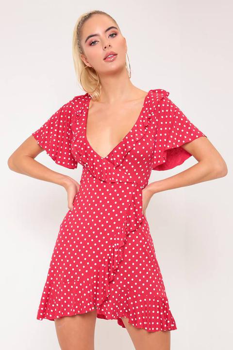 Red Polka Dot Tea Dress