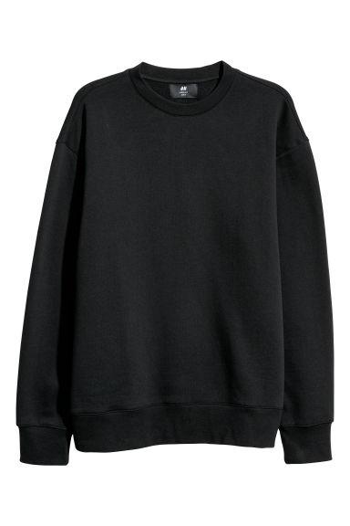 H & M - Sweatshirt Loose Fit - Black