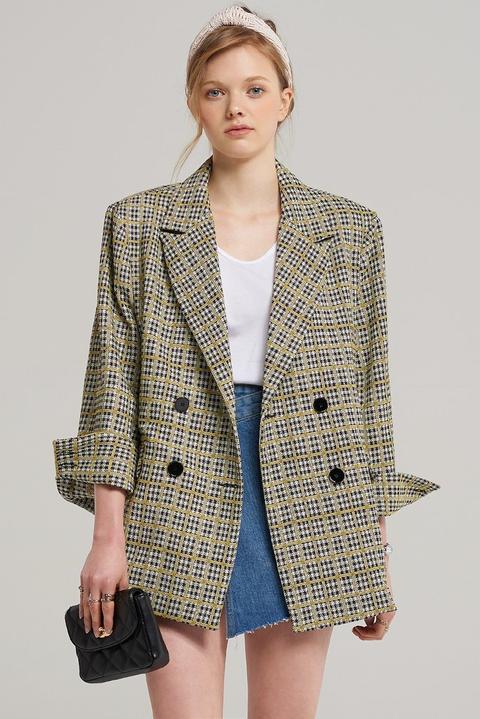 Claire Square Check Jacket