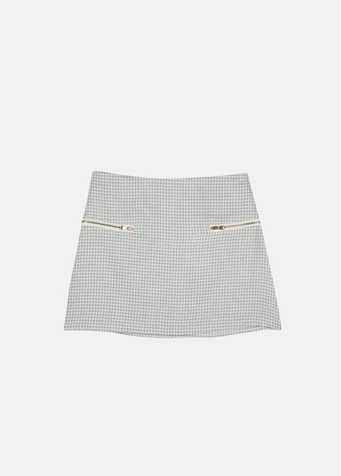 Falda Vichy Cremalleras