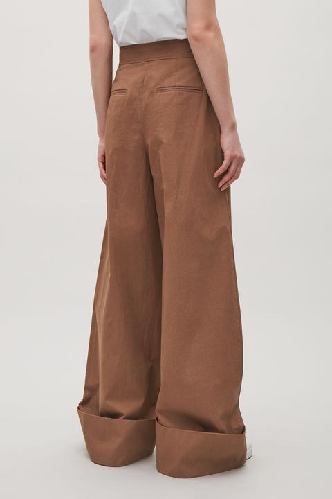 Wide-leg Trousers With Turn Ups from 