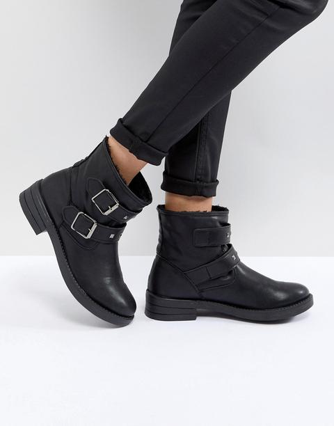 Asos - Accent - Stivaletti Biker Con Borchie - Nero