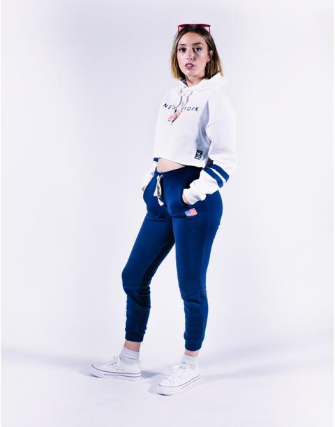 Pantalón Mujer Uissos Chándal Bandera Usa Marino