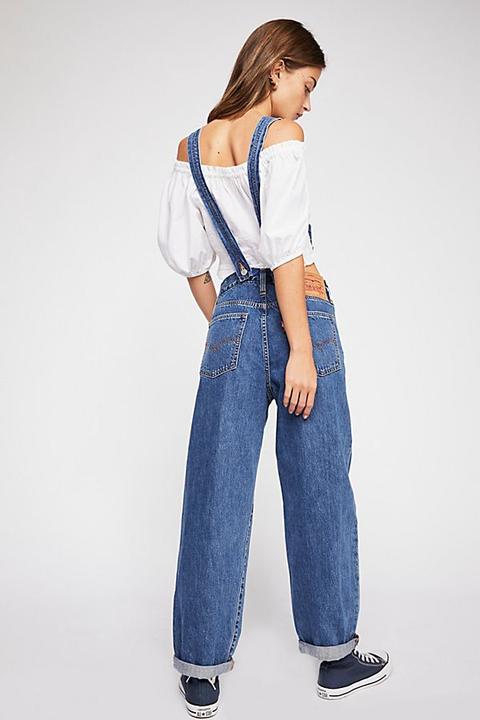 Levi's Baggy Denim Overalls from Free People on 21 Buttons