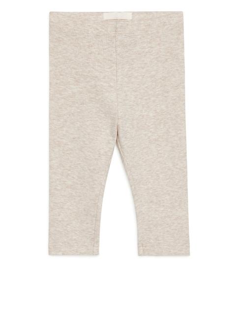 Jersey Leggings - Beige