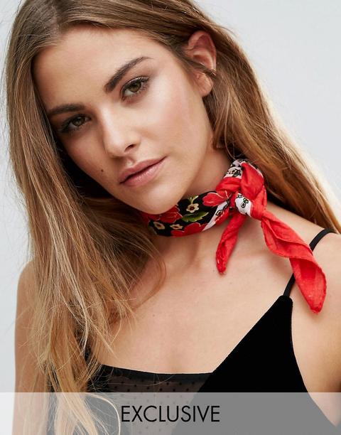 Bandana Con Estampado Floral De Reclaimed Vintage Inspired