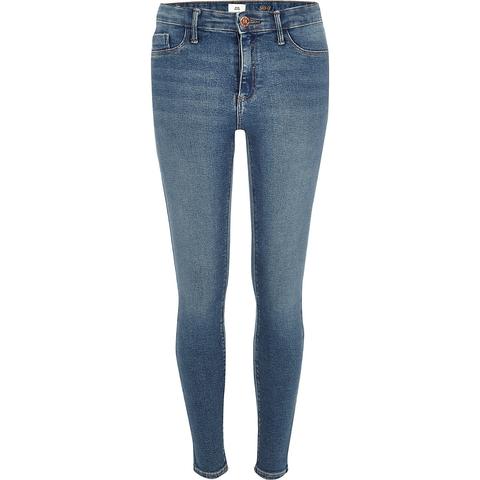 Dark Blue Denim Molly Mid Rise Jeggings 