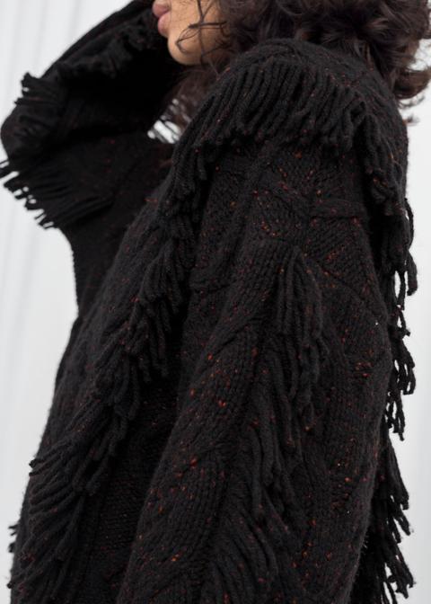 other stories fringe sweater